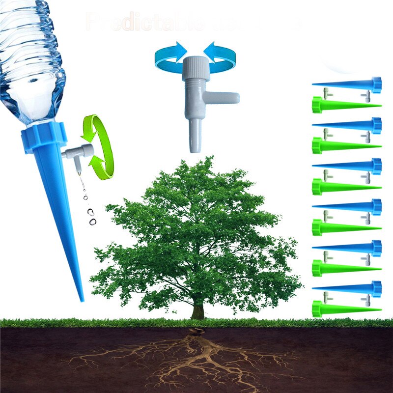1 Pieces Automatic Self-Watering Seepage Home Garden Moving Plant Waterer Bottles lazy Water Drip Irrigation Device Controller