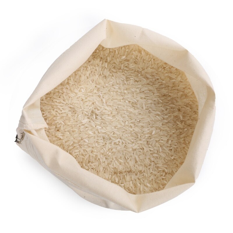 Reusable Drawstring eco friendly Shopping Bag organizerCotton Cloth Bag handbag Portable Travel Shopper Tote Storage Bags