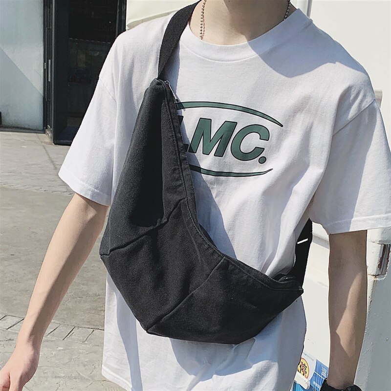 Novo design original moda saco de telefone peito bolsa de ombro & lona grande capacidade crossbody saco largura 54cm altura 27cm