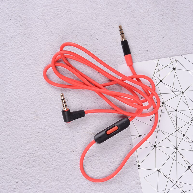 Audio replacement cable inline remote mic microphone headset for headphones