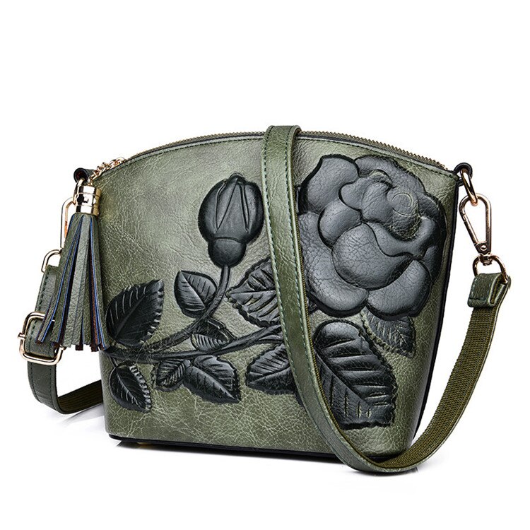 3D Rose Flor Pequenos Sacos Para As Mulheres 2018 Bolsas De Luxo Mulheres Sacos de Designer de Mulheres Mensageiro Saco de Ombro Sheel Sac UM femme principal: GREEN