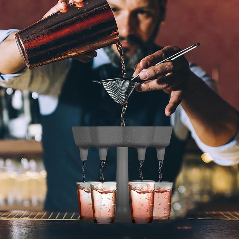 6 Shot Glass Dispenser and Holder Dispenser For Filling Dispenser Shots Liquids