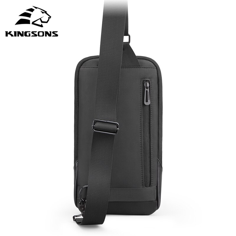 Kingsons Anti-Diefstal Crossbody Tassen Mannelijke Waterdicht Borst Pakken Korte Trip Messenger Sling Bag Schouder Borst Bag