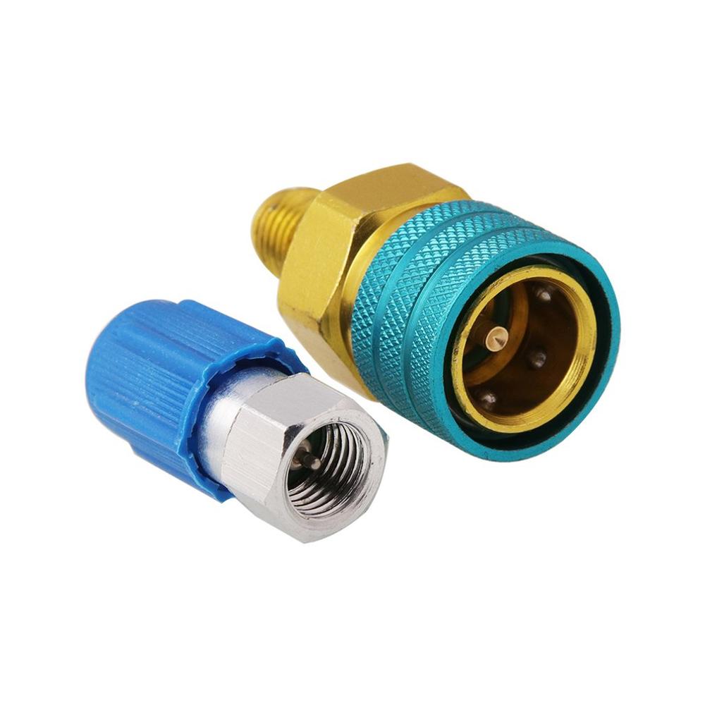 R1234Yf To R134A Low Side Quick Coupler, R12 To R134A Hose Adapter Fitting Connector For Car Air-Conditioning Ac Charging