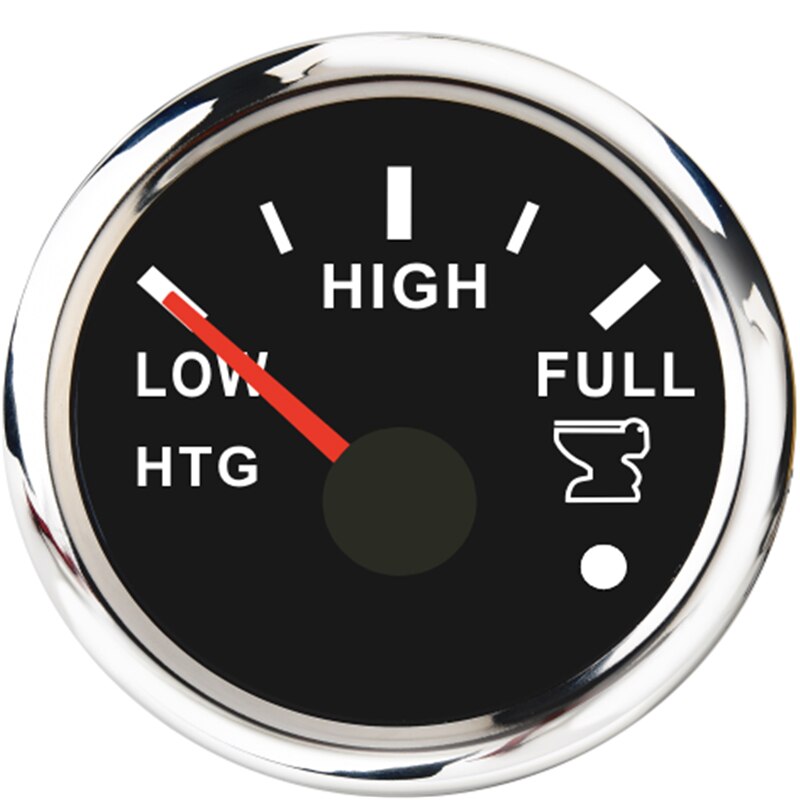 Universal bilbåd med tank niveaumåler 52mm spildevandsniveaumåler 0-190 ohm til marine auto motor rv med alarmlys