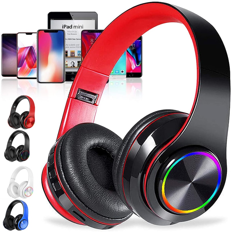 LISM Wireless Headphones - Bluetooth 5.1 - Deep Bass Stereo - TF Card Support - HIFI Sound