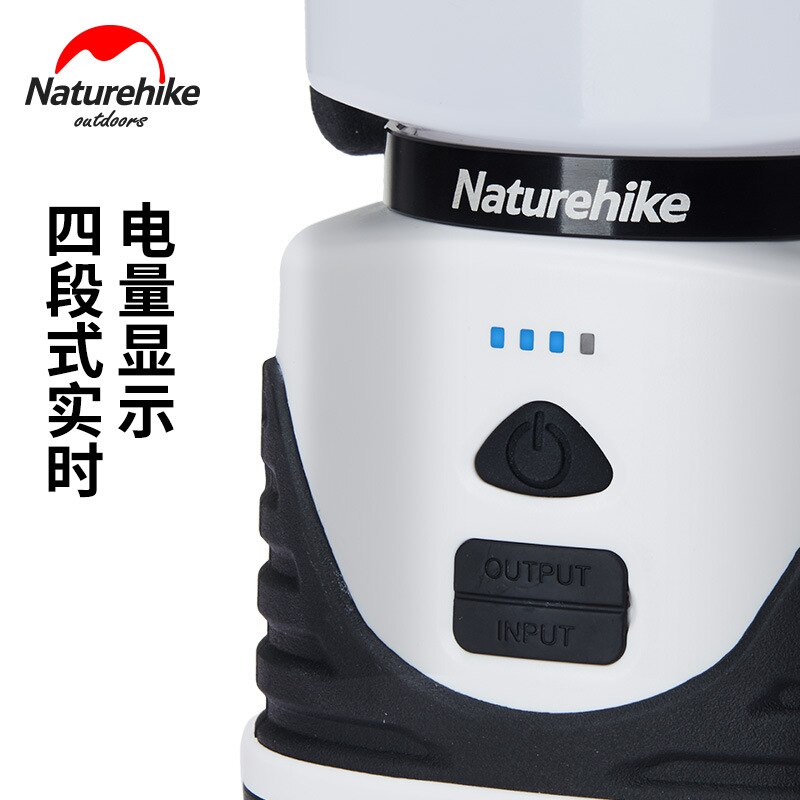 Naturehike Flasher Mobile Power Bank Flashlight USB Port Camping Tent Light Outdoor Portable Hanging Lamp 56 LEDS Lantern 500LM