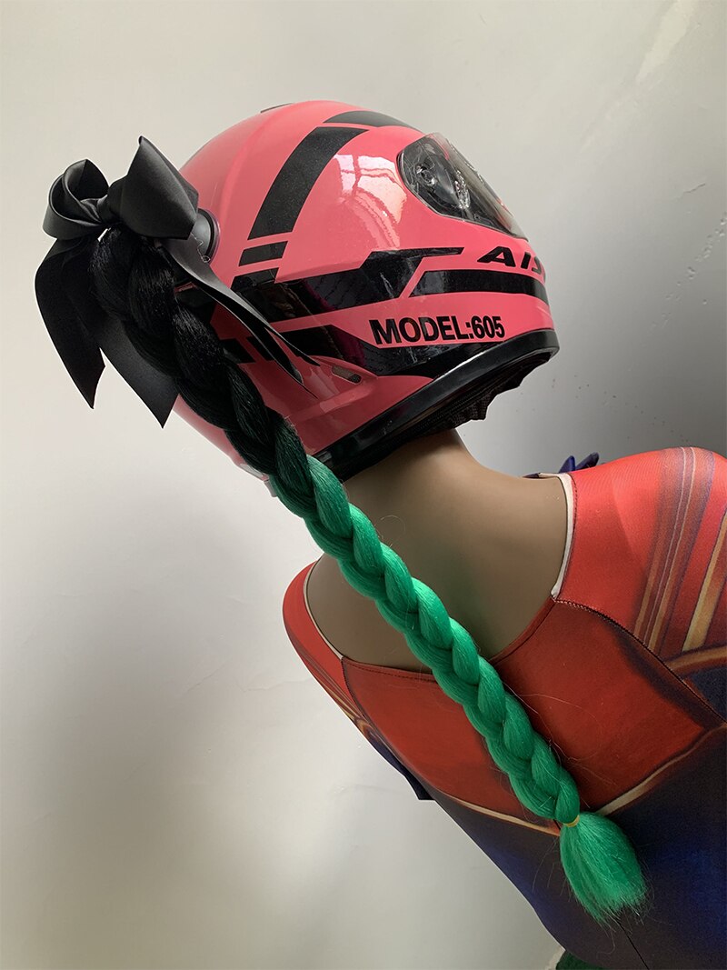 Helmet Braid Motorcycle Motorbike Woman Helmet Braids Twist Sucker Braids for Helmet