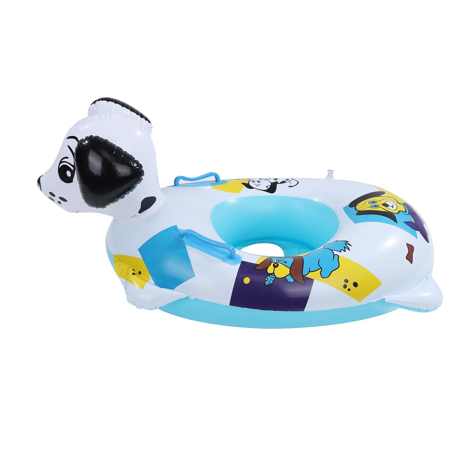 Dalmatinischen Schwimmbad Schwimmt Aufblasbare freundlicher Wasser schweben Ring Mit Griff Sicher Material Und Weiche Sitz Baby Schwimmen Ring Für 1-3 Y L3