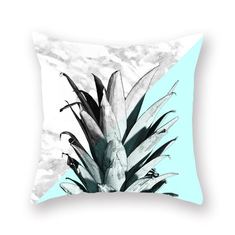 Housse de coussin, motif géométrique, 1 pièce, couleur verte, 45x45cm, Texture marbrée, décoration pour canapé taie d'oreiller