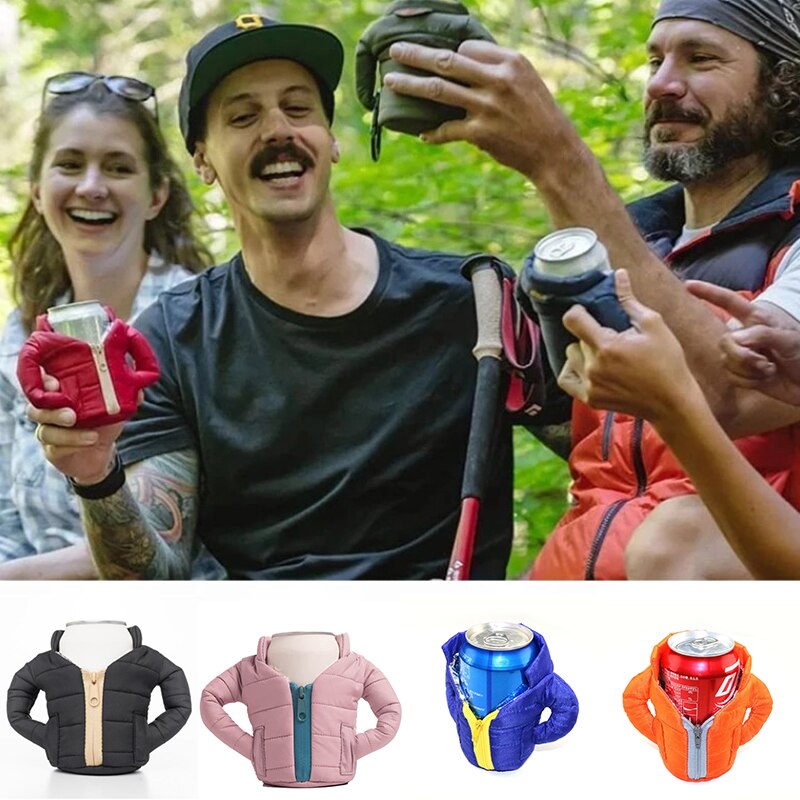 1PC kurtka robić przechowywania napojów fajne piwo ubrania otwieracz robić butelek kurtka robić przechowywania napojów fajne picie piwa fajny napój