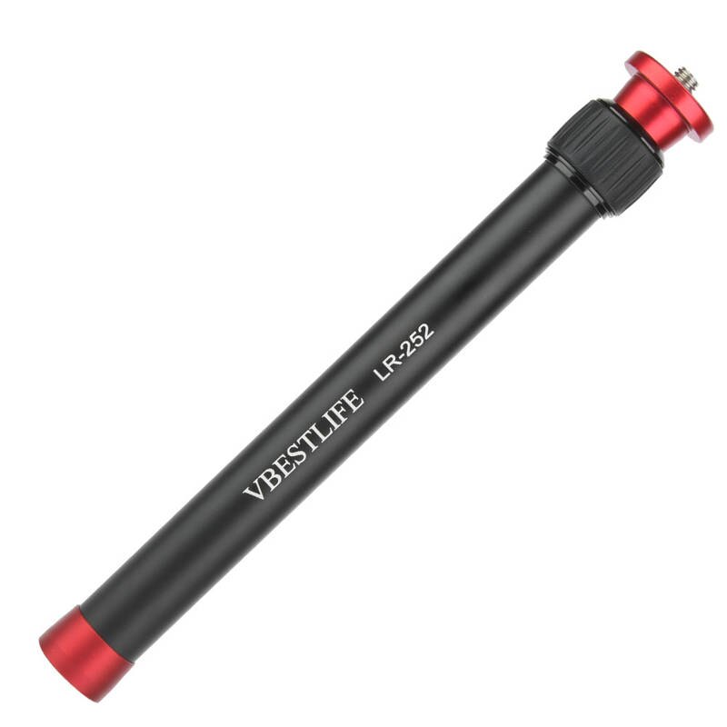 Trépied jambe VBESTLIFE LR-252 En Alliage D'aluminium DesktopTripod Tige D'extension 2 Sections Trépied En Métal Pieds Trépied De Bureau Tige D'extension
