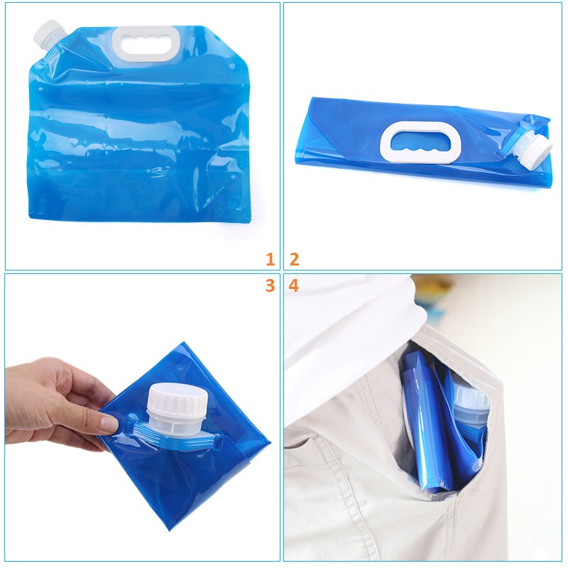 5L/10L Outdoor Water Container Bag With Tap Foldable Portable Drinking Camp Hiking Cooking Picnic BBQ Carrier Car Water Tank