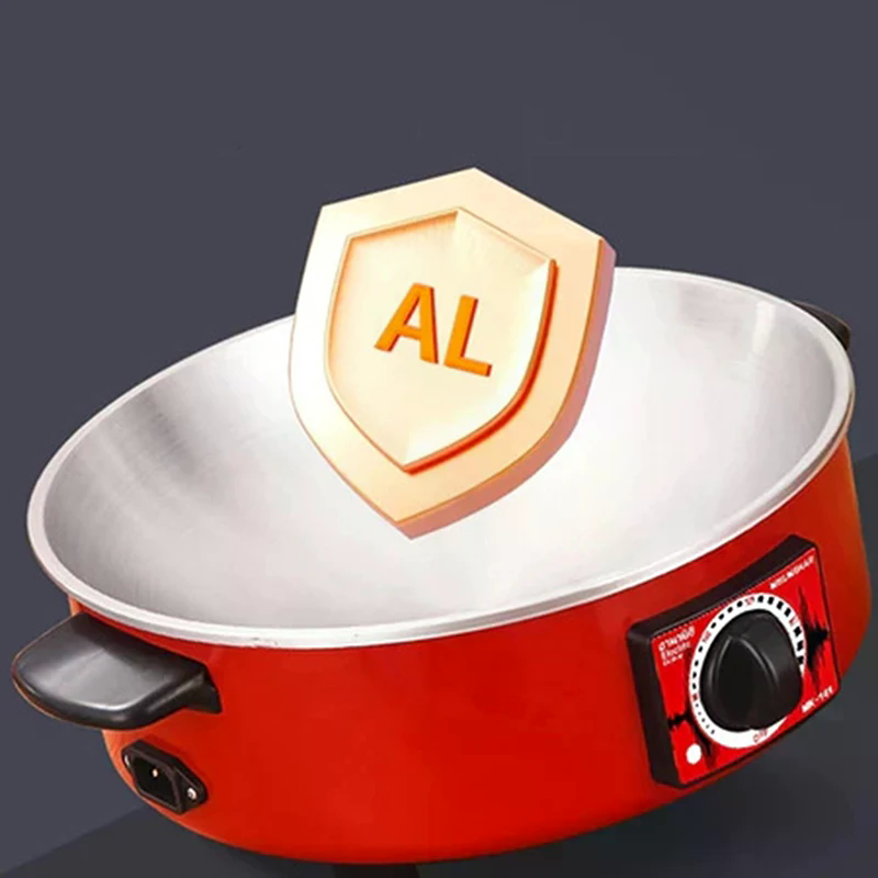 12 tommer multifunktionel elektrisk gryde non-stick stegepande multicooker suppe hotpot til hjemmekøkken madlavningsartikler