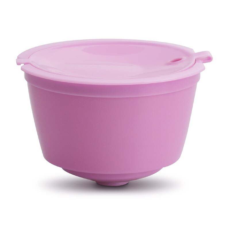 3pcs/pack Dolce Gusto Coffee Cup Capsule Plastic Capsule Refillable Reusable Compatible with Nescafe Dolce Gusto: Pink