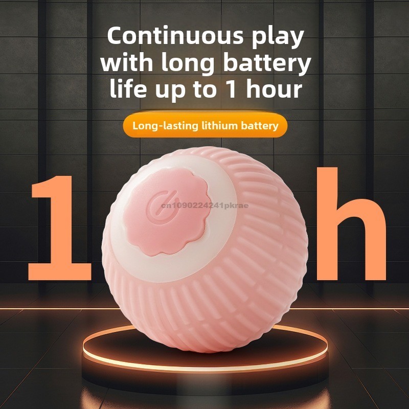 Interactief kattenspeelgoed, automatische rollende bal met staart, oplaadbaar interactief speelgoed voor huisdieren, intelligente muis voor katten