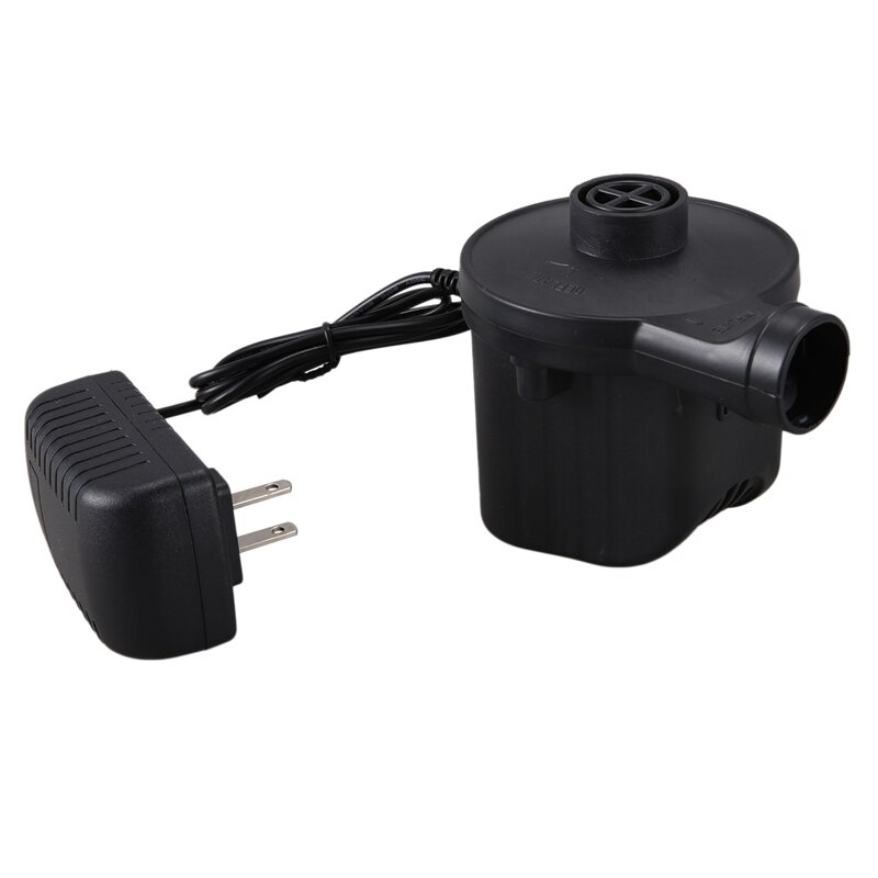 Quick-Fill Electric Air Pump, Portable Inflator and Deflator Pump with Nozzles for Pool Floats Raft Toy US Plug