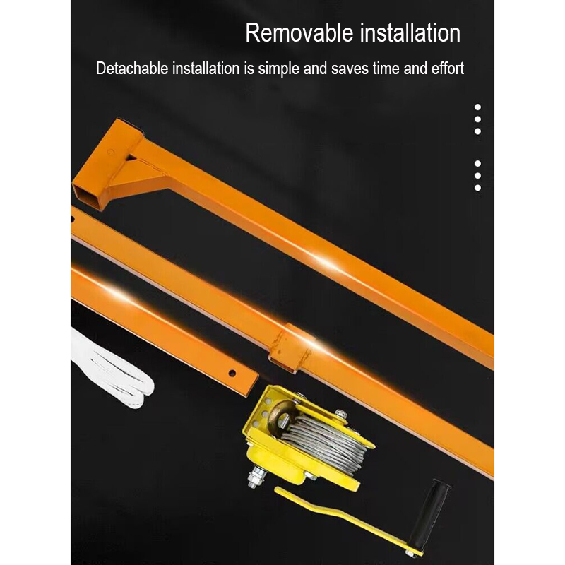 Selbstverriegelnder klappkran, manuelle windenmontagewerkzeug, installationswerkzeug aus edelstahl für klimaanlagen, hebezeug