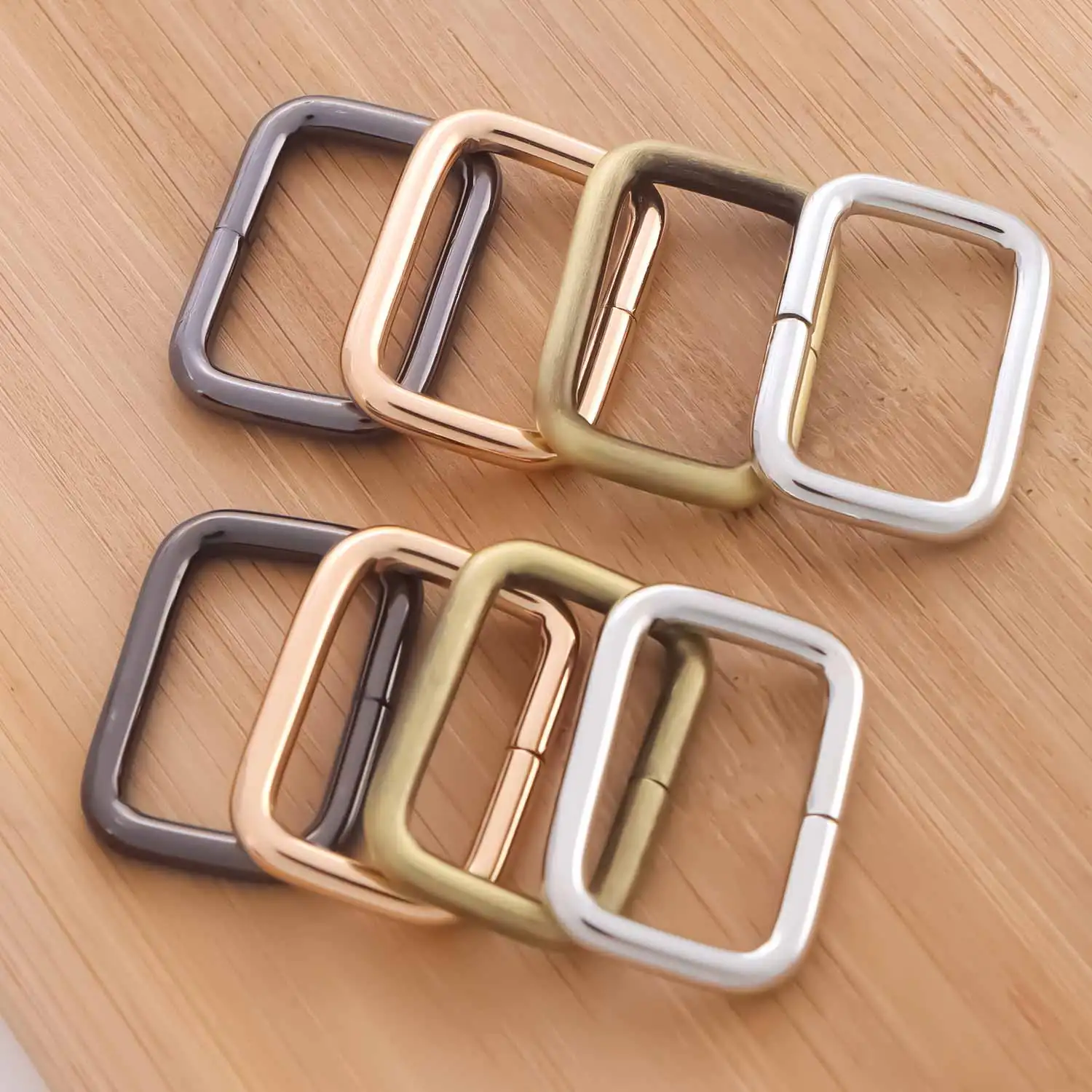 5 stks Metalen Rechthoek Ring Singels Gesp Metalen Ringen voor Tas Portemonnee Ring voor Riem Riemen Gespen Vierkante Ring