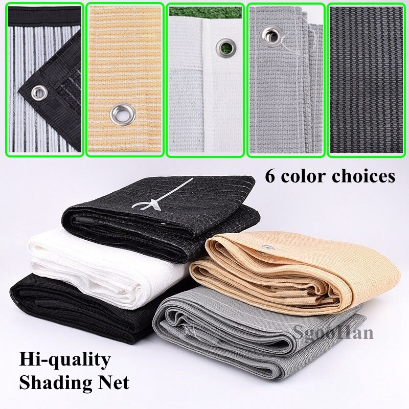SgooHan 1x1.5m anty-uv HDPE siatka zacieniająca markiza zewnętrzna schronienie siatka zacieniająca sukulenta pokrywa żagiel przeciwsłoneczny balkon siatka asekuracyjna
