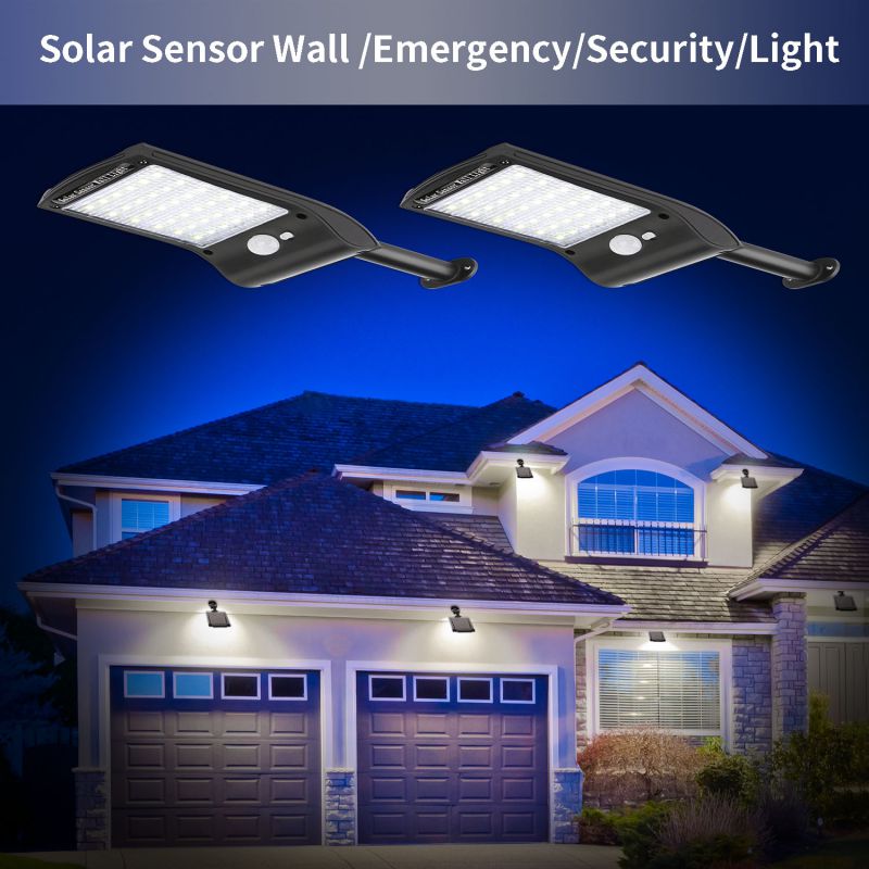 36 LED Solar Light PIR Motion Sensor Ip65 Waterproof Outdoor Street Wall Garden Lamp Spotlight Floodlight Rotable Bracket Remote