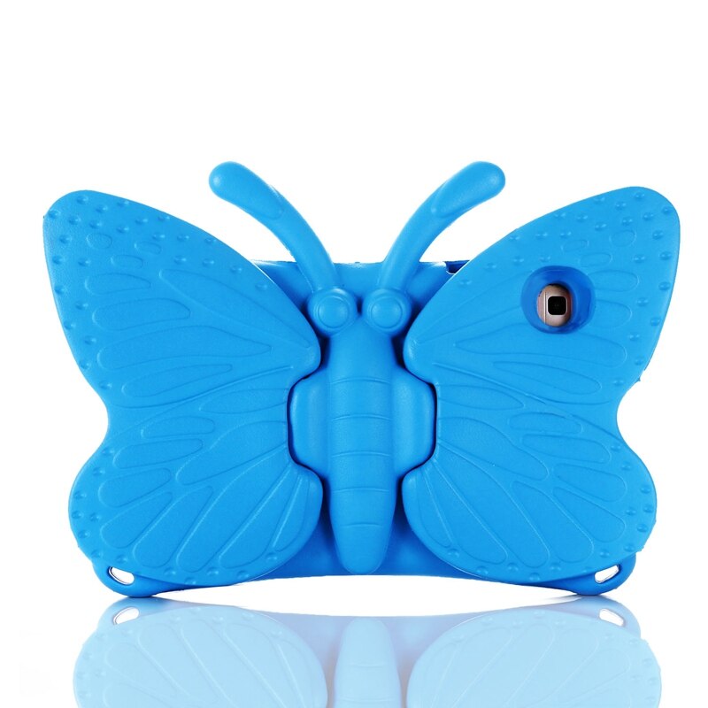 Case For Samsung Galaxy Tab A 10.1 SM-T510 SM-T515 Cute butterfly Kids Tablets Cover For Samsung T510 T515 fundas+Soft Film: Blue