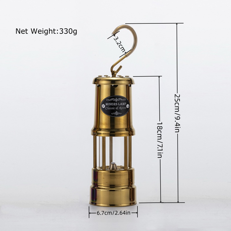 Miners lamp Flame-safety Paraffin covered oil lantern