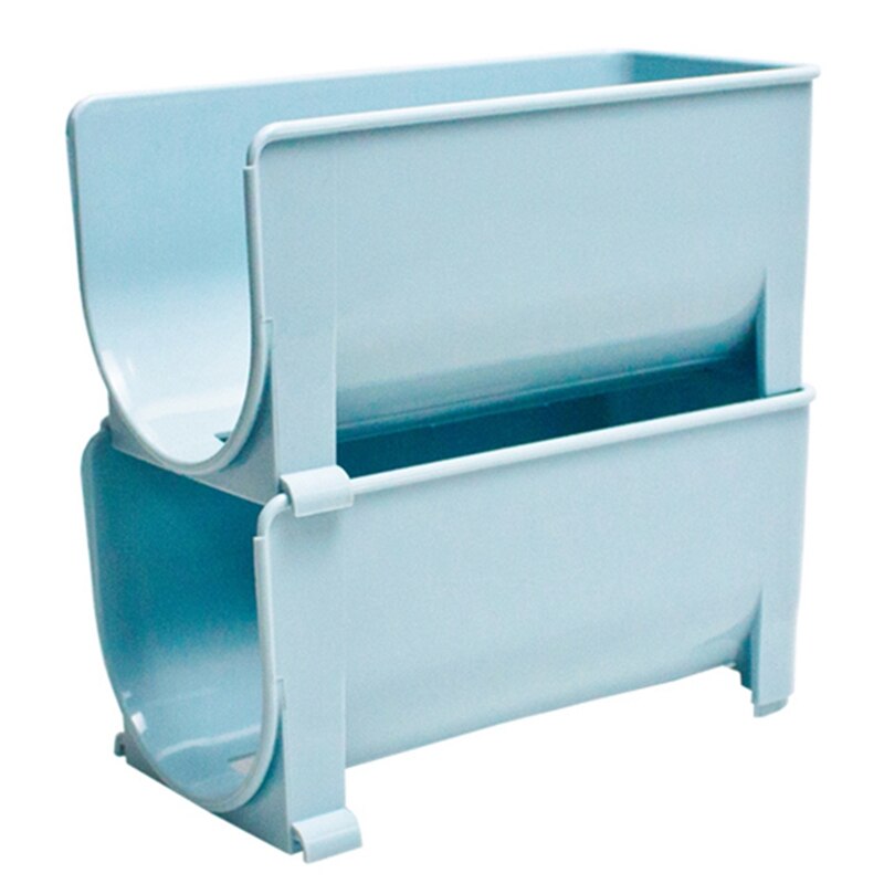 Beer Rack Stackable Holder Layers Beverage Organizer Wine Shelf Kitchen Arrangement Accessories Bottle Storage: Blue