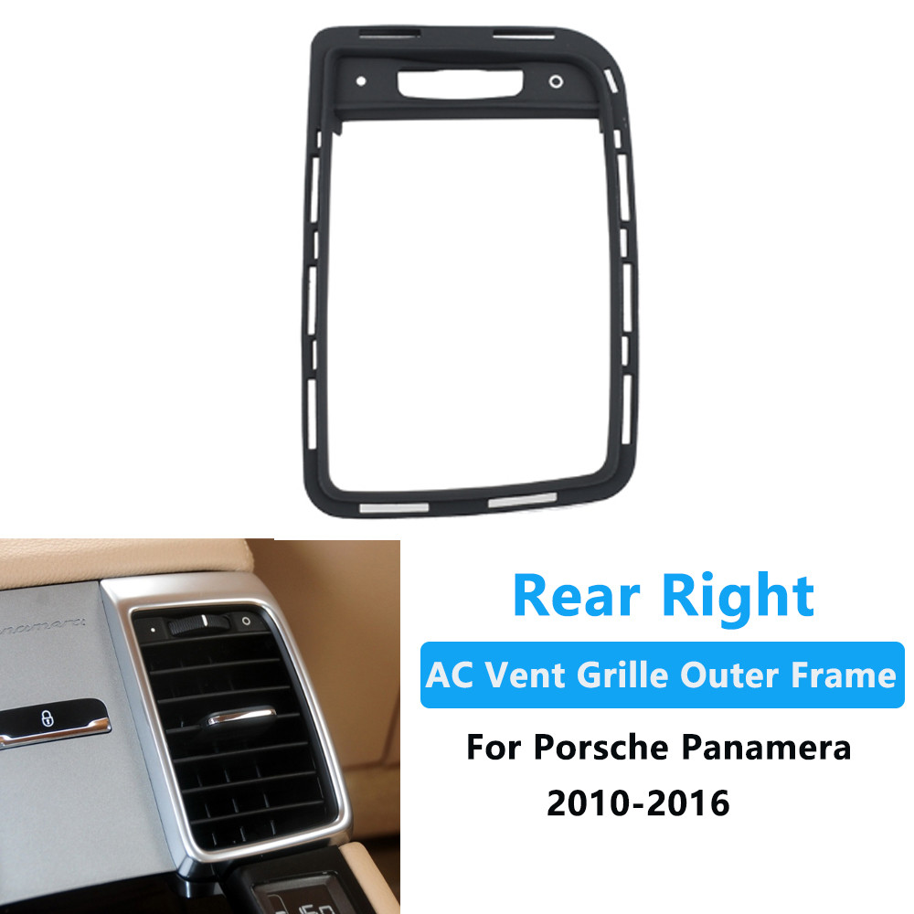 Interior do carro console dianteiro ar condicionado traseiro ac ventilação grille exterior quadro painel guarnição para porsche panamera 2010-2016: Rear Right