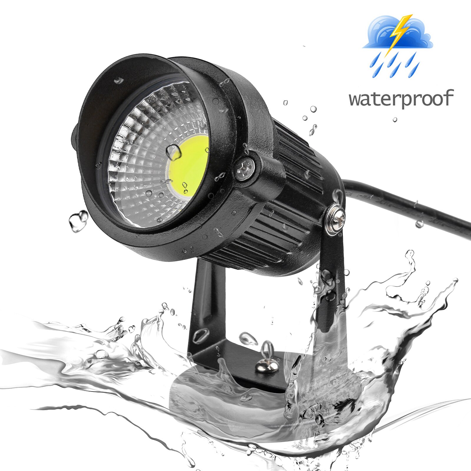 3 W COB LED pelouse lumière jardin projecteur avec Base cour Patio chemin projecteur lampe étanche AC 85-245 V EU Plug