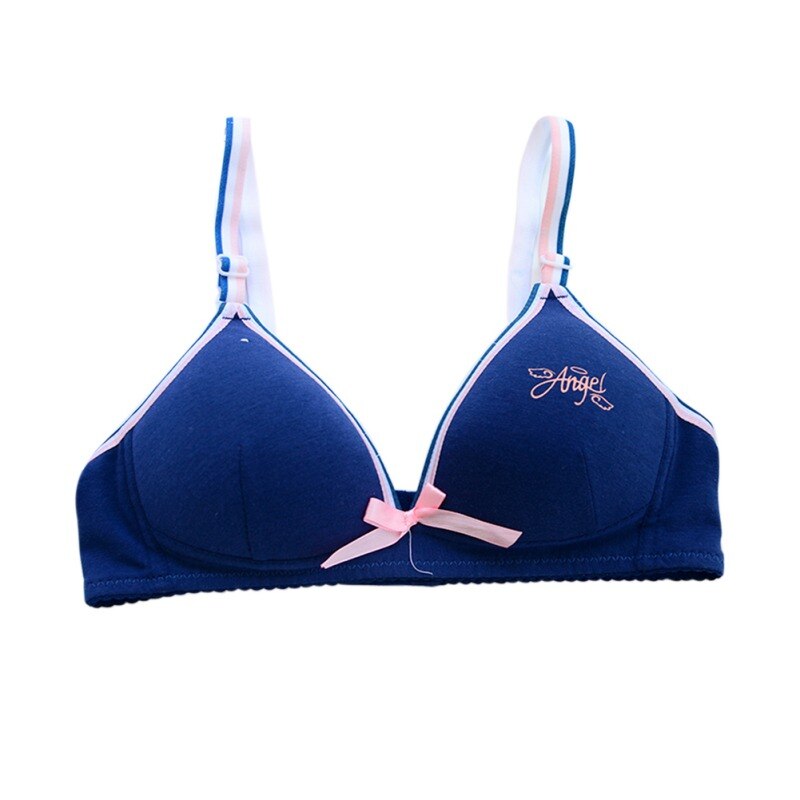 Girl A Cup Underwear Cotton Training Bras Teenage Sport Puberty Teen Child Fitness Bra 12-18Y Youth Small Breast Bra girl cloth