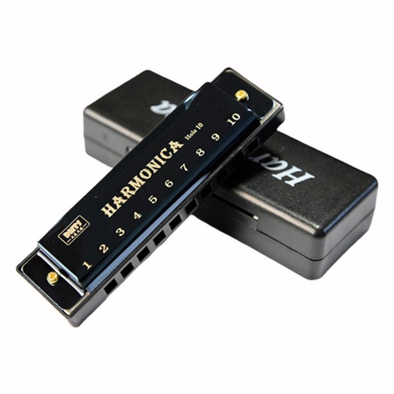 Harmonica 10 Holes Harp 20 C Tone Diatonic Harp key Blues mouth Training Jazz band Early Education Music C organ Sense Baby C4I5: A