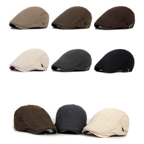 Mænds hat baretter kasket golf køre sol flad kasket bomuld basker kasketter til mænd afslappet spids hat visirer casquette hatte