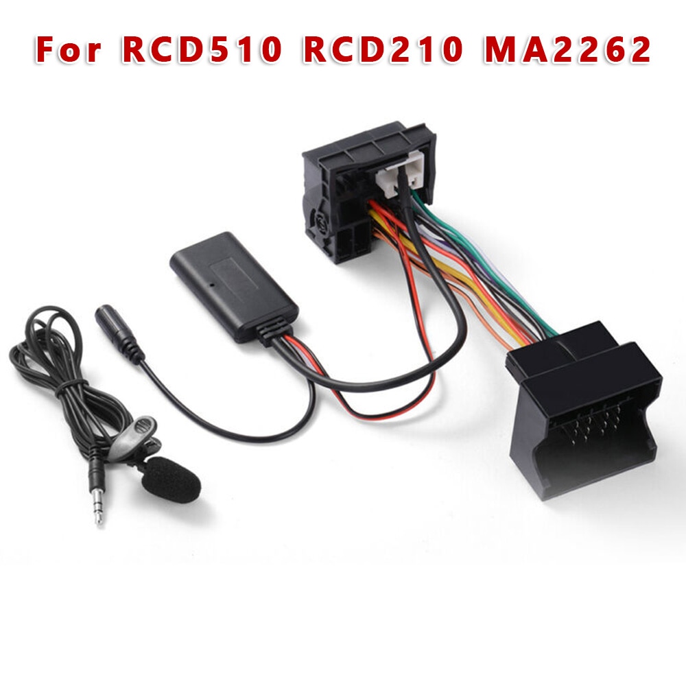 Car Accessories 1.5 Meters 5-12V Bluetooth 5.0 Module Radio AUX Receiver Cable Adapter For RCD510 RCD210 MA2262