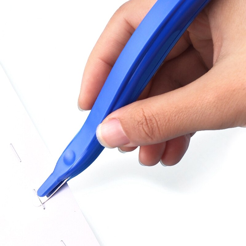 2pcs Portable Staple Remover Manual Removable Magnetic Head Less Effort Staple Removal Tool Home Office School Desk Accessories