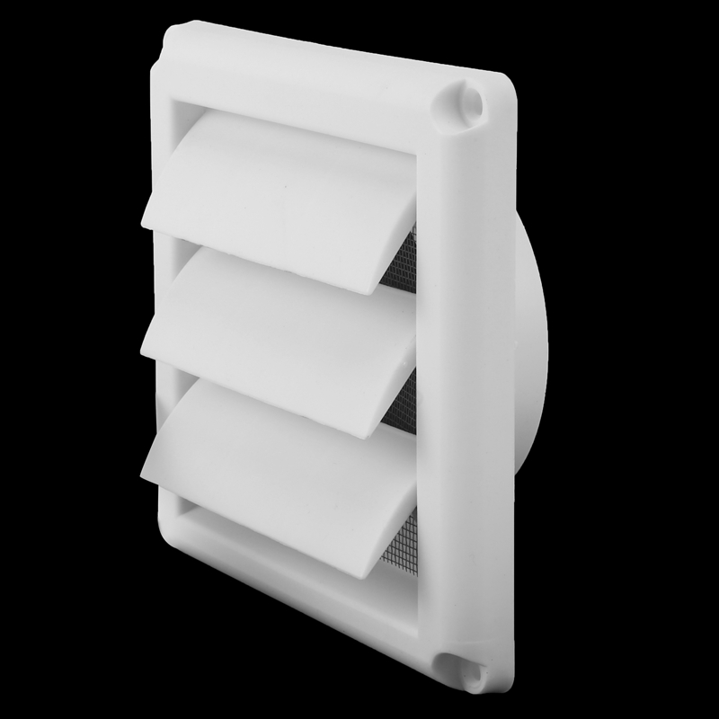 ! Dryer Vent Cover Air Vent Grille Cover Wall Duct Ventilation Grill Louvered Vent Cover ABS Louvre Air Vent Grille