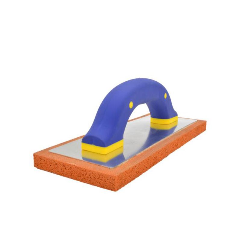 Rubber Grout Float with Soft Grip Plastic Handle, Rubber Sponge Pad, for Masonry, Concrete, Drywall, or Grout, 250x100mm