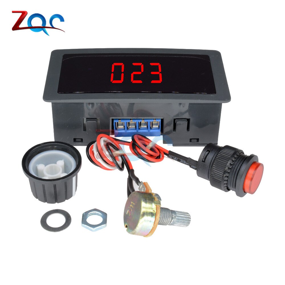 Dc 6v-30v 12v 24v max 8a 16 khz justerbar pwm motorhastighedsregulator ledet digitalt display jævnstrømsstyring cv regulator switch