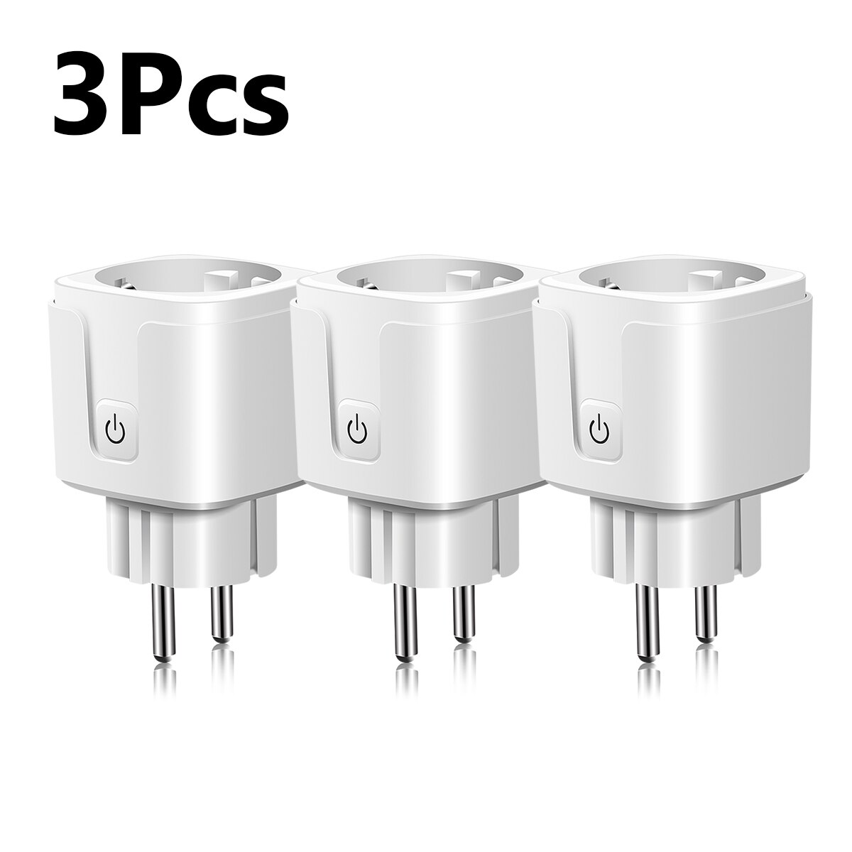 Prise intelligente WIFI pour maison intelligente Apple Homekit, prise ue US, interrupteur, fonctionne avec Siri Alexa Google Home: 3pcs / EU Standard