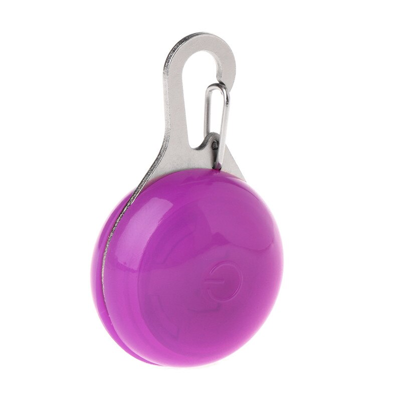 Pet Dog Pendant Safety LED Flash Light Glow Collar Puppy Dogs Cat Night Light Luminous Identify Pet Supplies 9 Colors C42: Pink