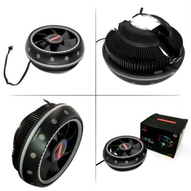 COOLMOON RGB CPU Kühler Kühlkörper LED 12V für Intel AMD PC Prozessor Schreibtisch Kühlung Kühler