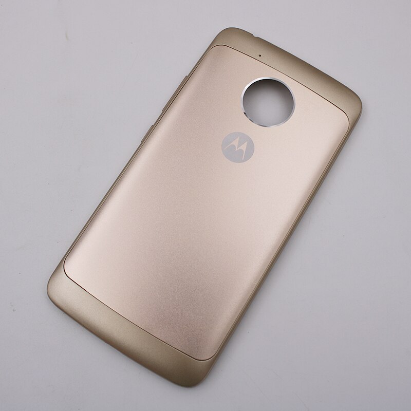 Originele Terug Batterij Cover Voor Motorola Moto G5 Achter Deur Hosuing Plastic Cover Met Zijknoppen En Logo Voor Moto g5 XT1672: Gold