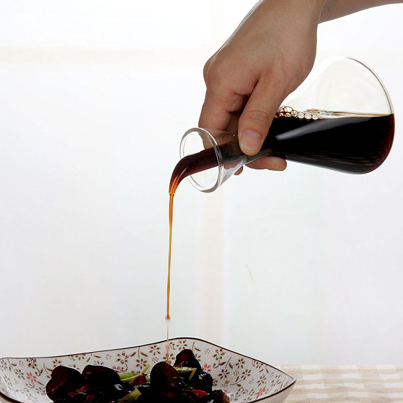 Kitchen special glass oil bottle anti-drip oil bottle oil vinegar bottle salt oiler household