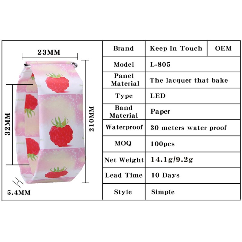 LED Sports Paper Watch Digital Magnetic Waterproof Watch Novelty Paper Watch Men And Women Waterproof Watch