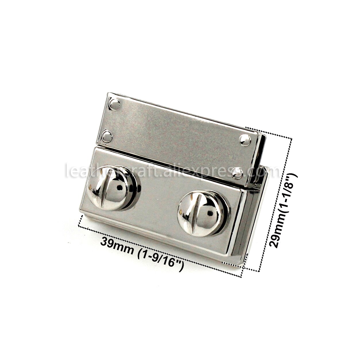 1pcs Metal Push Lock Clasp Tongue Lock Leather Craft Women Bag Purse Handbag Shoulder Bag Closure DIY Accessories