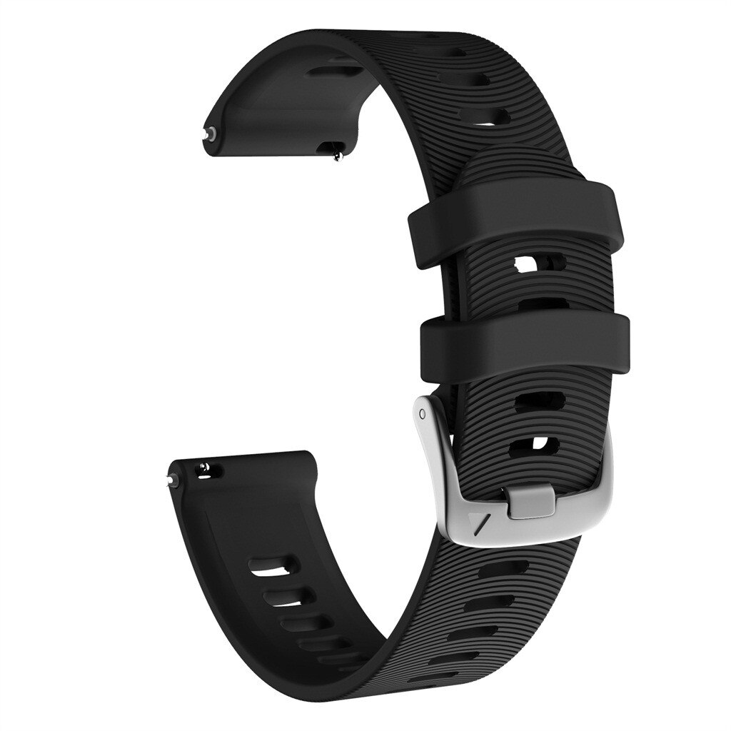 for Garmin Forerunner 245/245M/Vivoactive 3/Vivomove HR Sports Soft Silicone Replacement Watch Band Strap Bracelet Strap 19Nov06