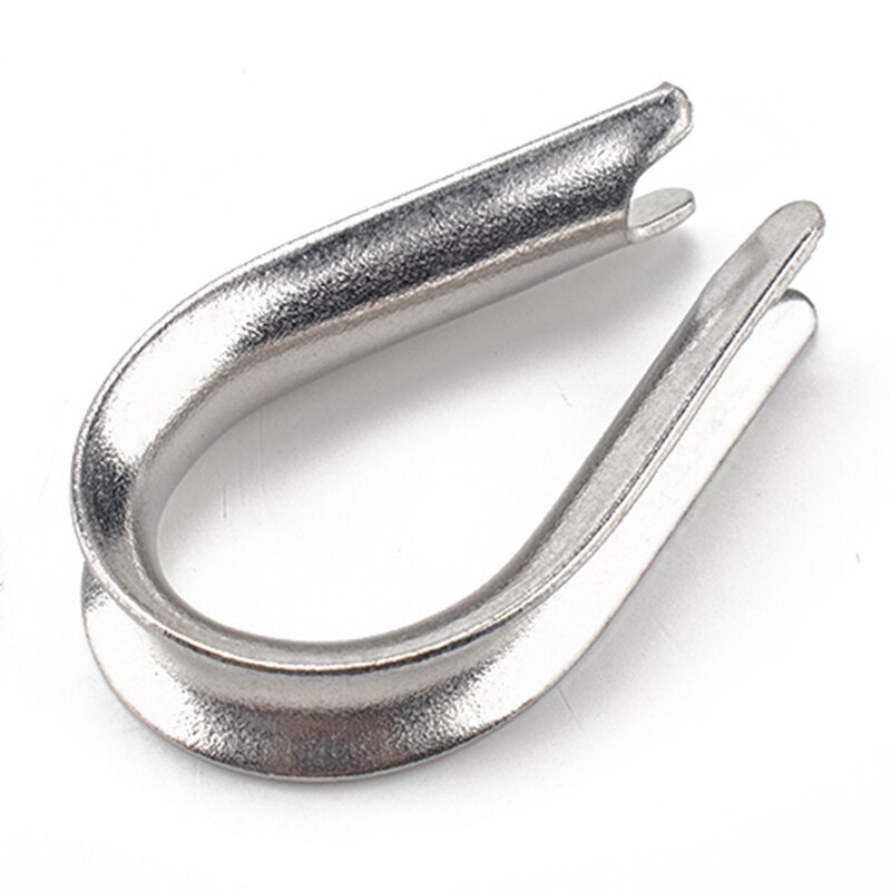 80 Pieces Cable Thimbles Wire Rope Thimbles M2 304 Stainless Steel Thimble Diameter Wire Rope Cable Thimbles Rigging