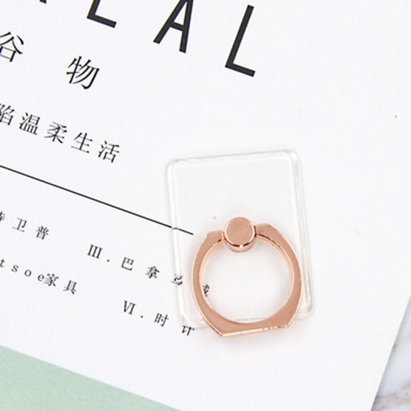 Universal Hd transparent Mobile Phone Holder Candy Color Phone Ring Holder Cell Phone Stand Finger Ring Holder Soporte Celular: 4