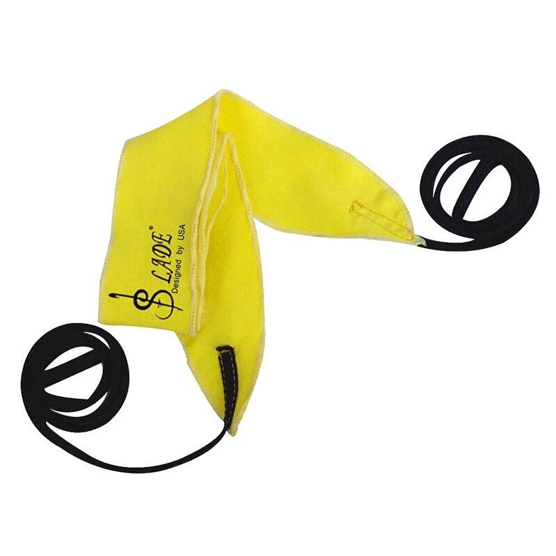 Slade Flute Clarinet Sax Saxophone Oboe Cleaning Cloth Cleaner Yellow 180x4.5cm