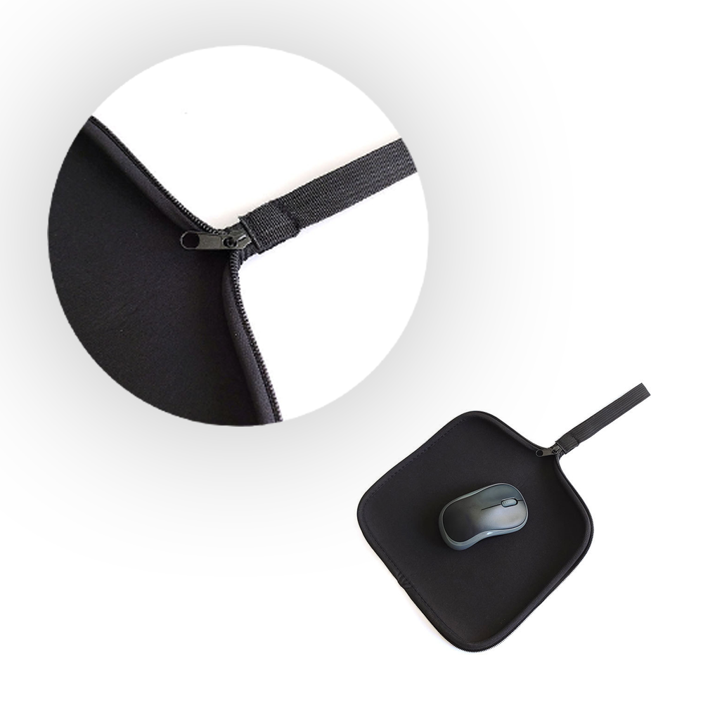 2 in 1 Foldable Mouse Pad with Mouse Bag Function Portable Water-proof Multifunction Mause Bag Expandable Mice Bag for Laptop